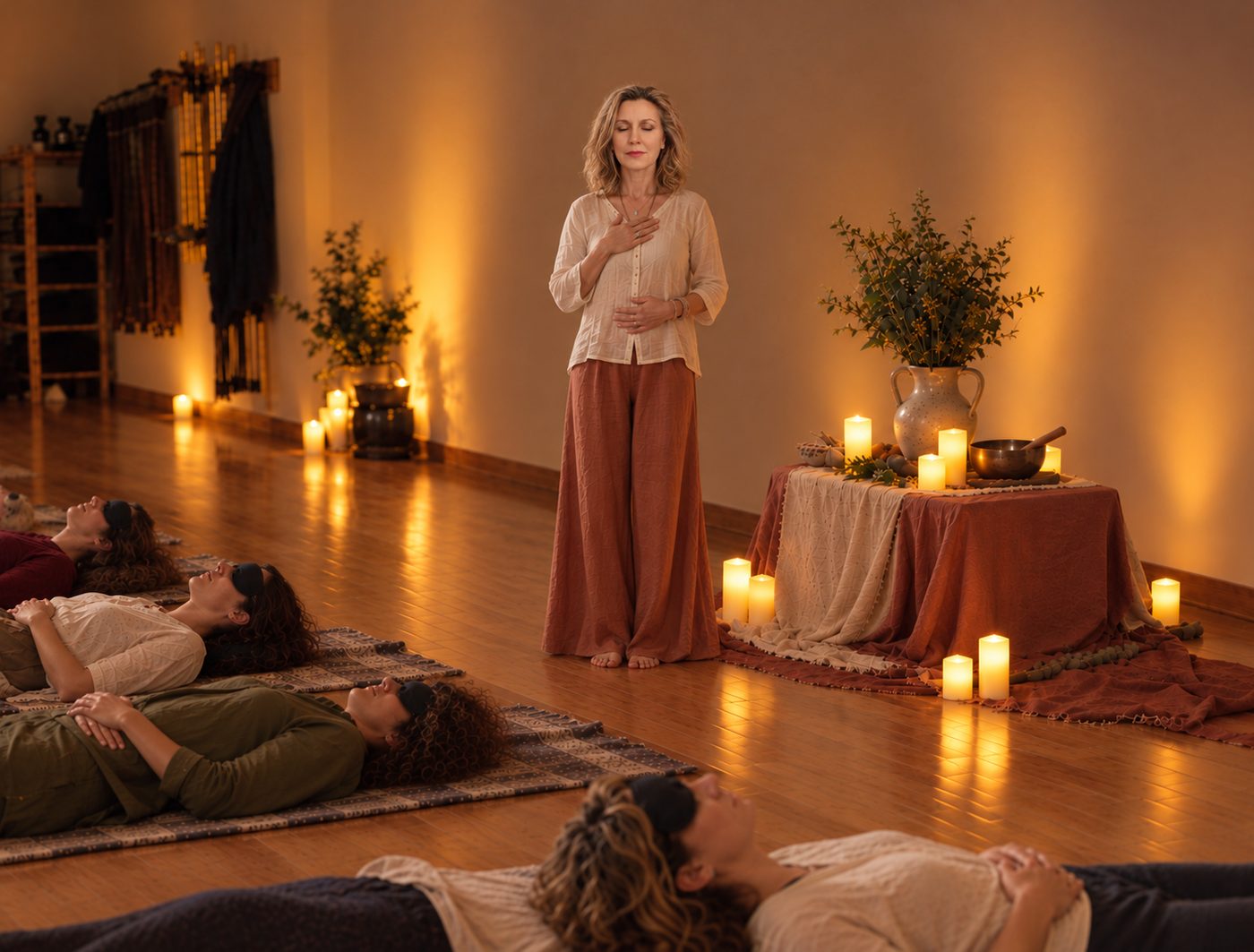 Group breathwork